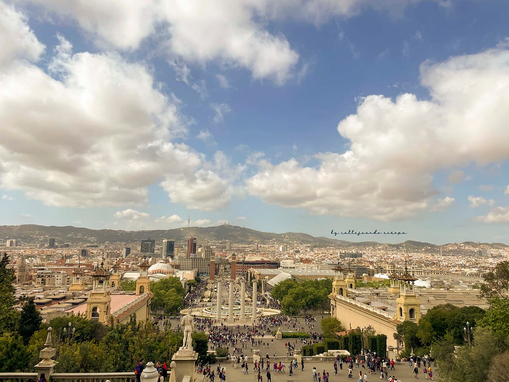 VISTA PANORÁMICA DE BARCELONA DESDE MONTJUIC